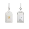 Travel Luggage Tag Name White