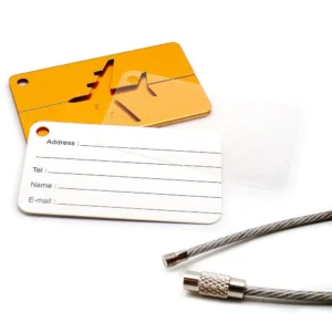 DM Metal Luggage Tags